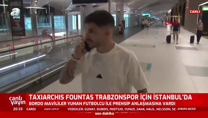 >Trabzonspor'un yeni transferi Taxiarchis Fountas İstanbul'da